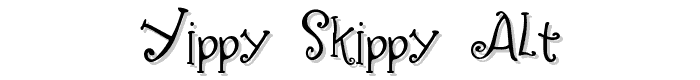 Yippy Skippy Alt font